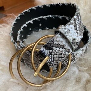 Cabi Serpent Belt MEDIUM #4221 leather